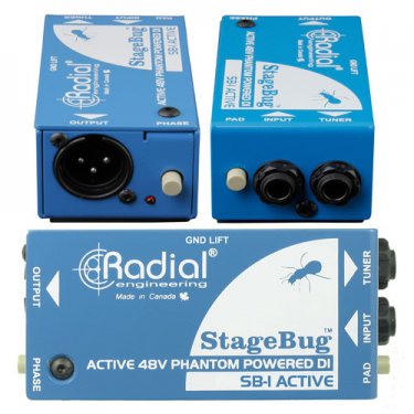 江苏Radial,SB-1,现场电声乐器原声有源DI直插盒,有源DI盒,有源音频处理器,多媒体转接