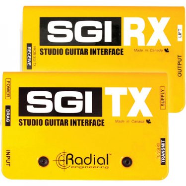 江苏Radial,SGI,现场吉他远程传输器DI直插盒,吉他接口,带TX,RX模块,吉他DI盒,