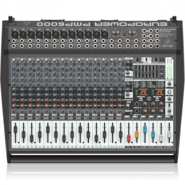 江苏百灵达 Behringer PMP6000 有源调音台 带功放调音台 模拟调音台 带效果调音台 会议