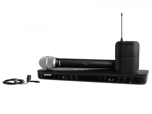 江苏Shure 舒尔 BLX1288/CVL 无线麦克风  BLX1288/CVL 双通道无线领夹+手持话筒系统