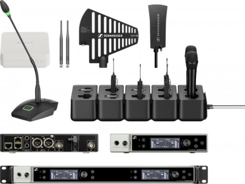 江苏森海赛尔 EW-DX EM 2 DANTE 双通道一拖二无线麦克风 教学会议舞台演出直播无线话筒 Sennheiser
