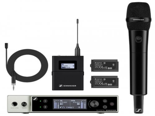 江苏森海赛尔 EW-DX MKE2-835-S SET 一拖二无线麦克风 教学会议舞台演出直播无线话筒